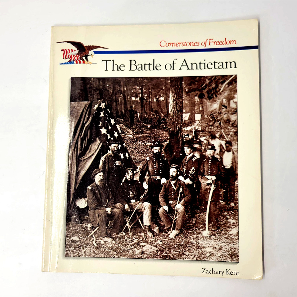 The Battle Of Antietam Zachary Kent Civil War Childrens Press Cream PB Large